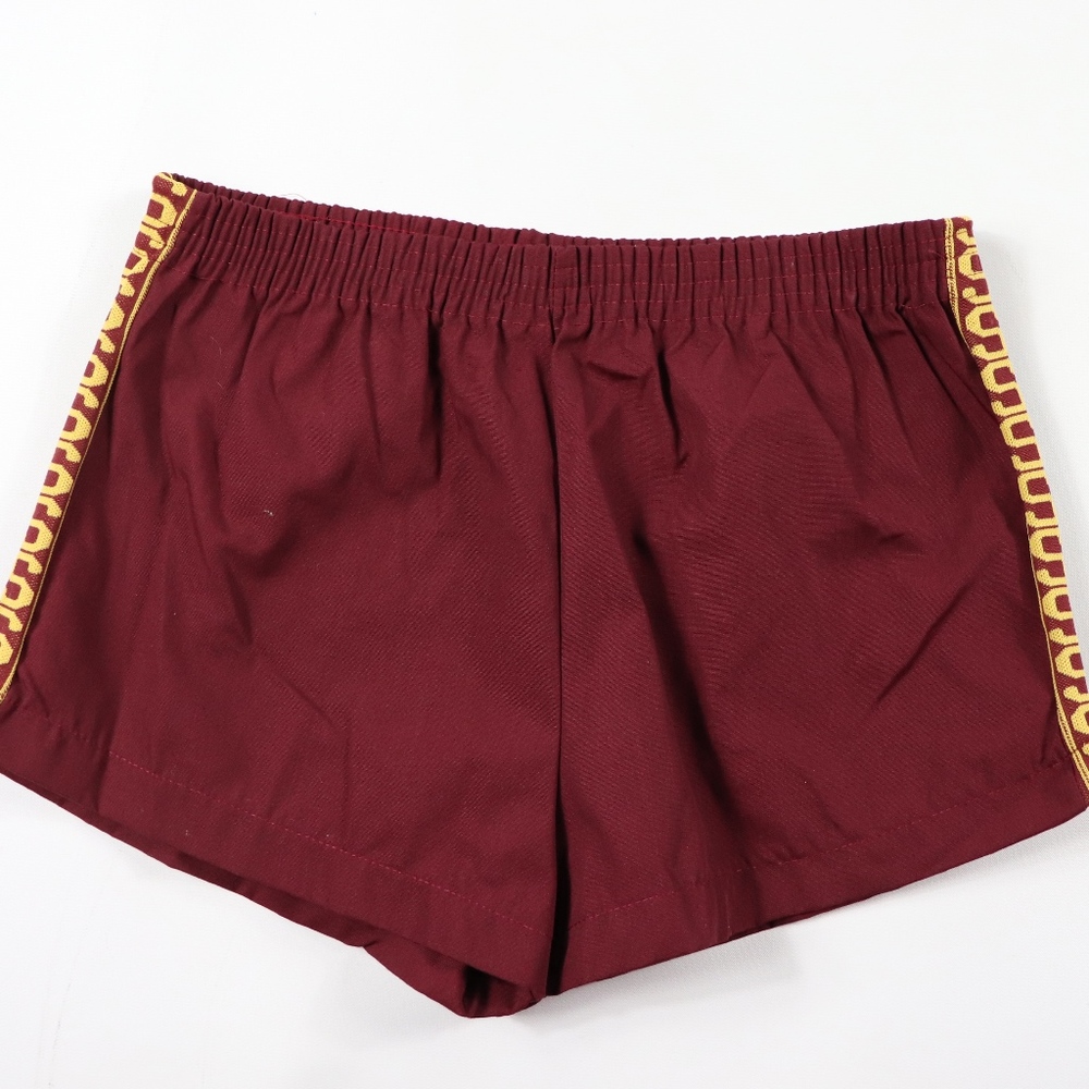 80s New Sarna Youth Medium Soccer Shorts Maroon